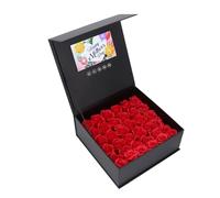 Tbest Jewelry Flower Box Rose Present 7 Inch Color Display Video Greeting Card High Definition Playback for Wedding Advertising Marketing LCD 10.43 X 4.41in