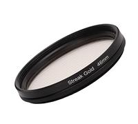Tbest Junestar Camera Lens Filter Gold Streak Anamorphic Effect Photography Accessories Optical Glass Aluminum Alloy Frame for Night Lights Movie Level Widescreen (46mm)