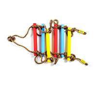 Tbest Kids Langable Plastic Rope Ladder for Climbing Fun, Hanging Rope Ladder for Outdoor Games, Playground Equipment for (Colorful)