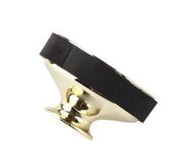 Tbest Lad Lightweight ABS Alto Saxophone Mute - Compact Sax Dampener - Comfortable for Saxophone Praxis Suitable for Alm Saxes (Golden)