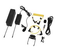 Tbest Lavalier Microphone Smart Noise Reduction Portable Lapel Mic for Clear Outdoor Interviews