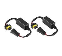 Tbest LED Headlight Decoder H8 H9 H11 Anti Flicker Flash Error Canceler CANBUS Problem Solver for Mercedes Elantra Black 2pcs