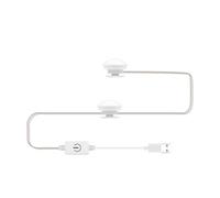 Tbest LED Vanity Mirror Light, 2 Bulbs Style Makeup Lights, 3 Color Temperatures, USB Powered, Infinite Dimming, for Dressing Table, Bathroom, Bedroom with White, (2 Bulbs)