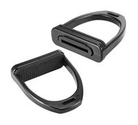 Tbest Lightweight Plastic Horse Riding Stirrups, Solid Wear Resistant Equestrian Safety Equipment with Rubber Pad Prevent Skid, for Kids/Adults, Great for Beginners and Experienced (For Adults)
