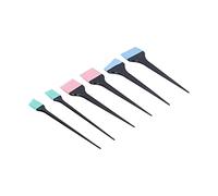Tbest Living Room Dye Brush Together for Specific Roots and Areas, 6 Pcs Silicone Hair Dye Brushes in Different Sizes