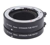 Tbest Macro Extension Tube Set 10mm 16mm Aluminum Alloy Autofocus Close Up Adapter for Fuji X Mount Mirrorless Camera Photography Accessories