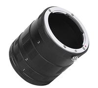 Tbest Macro Lens Adapter Extension Tube Kit Aluminium Alloy Black Close Up for AI Mount Cameras 7mm 14mm 28mm