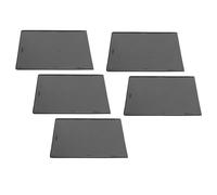 Tbest Magnetic Photo Frames Refrigerator Reusable Picture Pockets Flexible Strong Panel Protective Clear Cover for Home School Office 5pcs 10x11.5cm (Black)