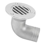 Tbest Marine Deck Drain, Boat Deck Drain 90 Degree Elbow Split Floor for Fishing Boat Yacht with Mirror Polished (38MM