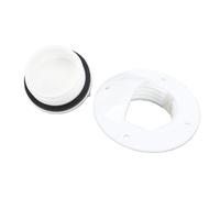 Tbest Marine Deck Drain, Nylon Boat Drain for Quick Water Removal, Polished Surface for Durability and Aesthetics, with External Installation Diameter 58mm, for Yachts