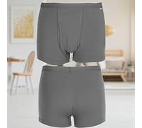 Tbest Men's Incontinence Underwear, Adult Diapers, Size XXL, 1 Count, Reusable, Grey, Cotton Blend Lining, Perfect for Travel & Hospital Stays, 4