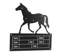 Tbest Metal Horse Stall Sign, Premium Metal Construction, Easy Installation, Aesthetic Decor, Elegant Fillable Horse Stall Name Plate, Versatile Use, Customizable Design, with