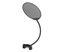 Tbest Microphone Pop Filter Dual Layered Wind Screen 360 Adjustable Gooseneck Anti Spray Mesh For Recording Studio Live Broadcast Aluminum Alloy 11cm