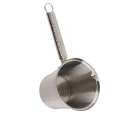 Tbest Milk Frothing Pitcher 700ml Stainless Steel Handle Milk Frothing Jug for Coffee Making Tea Pitche Design Easy It is and Hold and Avoiding Operating Handle Suitable