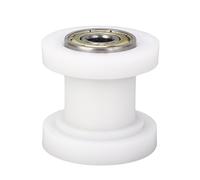 Tbest Mini Bike Chain Tensioner Roller Pulley Chain Tensioner Guide Wheel Universal Replacement for Baja Doodle Dirt Racer with High Strength Ball Bearing Steel and Plastic (White UK Plug)