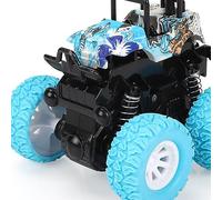 Tbest Mini Slope Four -wheel Drive Except Road Vehicle Toy Car for Children Climbing Stunt Auto Drop Resistant Toy Car (Blue)
