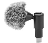 Tbest Mini USB C Plug Play Omnidirectional Microphone for Mobile Phones with Type Interface Black 33g