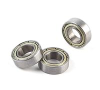 Tbest Miniature Ball Bearings 8mm Inner Diameter | Double shielded design, low noise, suitable for various projects, made of steel