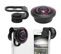Tbest Mobile Phone Lenses and Accessories,7.5mm Mobile Phone Camera Fisheye Lens External Aspherical Fisheye Lens for PhonesIOS Pad