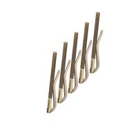 Tbest Money Clamp/Holder Electroplated Steel High Hardy Feather for Leather Brief Bag, 5PCs Spring Kasel Clamp/Holder for Men, Black/Golden/Bronze/Antiques Brushed (Ancient Sweep)
