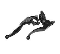 Tbest Motorcycle Brake Clutch Levers Lever Set Hand Control Retractable Adjustable CNC Aluminum Alloy Anodized Surface Finish for CR CRF XR XL