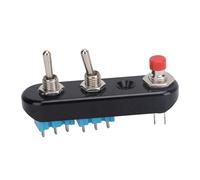 Tbest Motorcycle Handlebar Engine Stop Start Lever Switch Universal Ignition Speaker Lighting Control Handlebar Engine Switch ATV UTV Dirt Bike (Button Switch and 2 Or 3 Level Switch)
