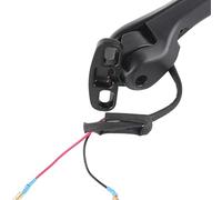 Tbest Motorcycle Rear View Mirrors With LED Turn Signal Lights Universal ABS Glass Black Replacement For ZX10R H2 400