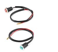Tbest Motorcycle Red Green Indicator Light Universal Reverse Neutral Gear Shifter Lamp for ATVs ABS Material 46cm Cable Length