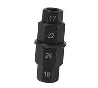Tbest MOTORCYCLE TIRE SPINDLE DRIVER WRENCH TOOL REPAIR 17MM 19MM 22MM 24MM FRONT AXLE BUELL BLACK