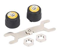 Tbest Motorcycle TPMS Tire Pressure Monitoring System Real Time Detection for IOS with 2 Sensors Anti Theft Nut Wireless Design