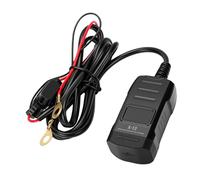 Tbest Motorcycle USB Charging Adapter with Voltage Display and Independent Switch for 12V 24V Vehicles