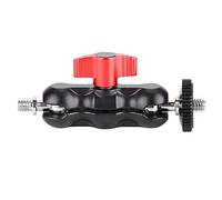 Tbest MultiFunction Ball Head Magic Arm Mount Adapter 1/4 Inch Heavy Duty Alloy Camera Accessory 360 Degree Rotation for DSLR Cameras Monitors Fill Lights Black 75g