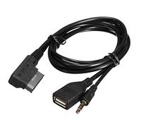 Tbest Music MDI AMI MMI Interface USB+ AUX Cable AUX Input Adapter Cable Aux Adapter Replacement for A6L A8L Q7 A4L A5 A1