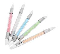 Tbest Nail Art Accessories 5pcs Silicone High Brush From Sweet Ceiling Lighting For Manicure or Blue White Blue Pink Beauty Orange Blend
