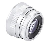 Tbest NEWYI 35mm F1 6 Large Aperture Manual Focus Lens for Mirrorless Cameras Black Silver Optical Glass Alloy Fixed Photography Enthusiasts (M4/3 port)