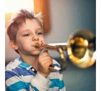 Tbest Orchestra Music Instrument Cavalry Trumpet | Brass, durable, smooth surface, suitable for students, ideal for school band
