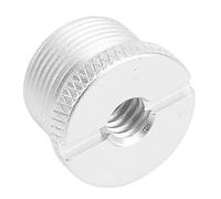 Tbest Other Microphone Accessories,1/4 Inch Female to 5/8 Inch Male Thread Adapter Aluminum Alloy Microphone Screw AdapterBlack F18A (Silver F18B)