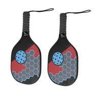 Tbest Paddles, Anti Slip Comfortable Grip Racket Racquet Set for Gatherings School Events Sports Clubs