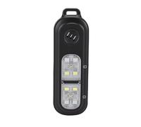 Tbest Personal Safety Alarm Loud 130DB Siren Keychain Rechargeable with 3 Colors LED Strobe Light for Women Men Running Hiking Travel Black .1x1.0x0.7in