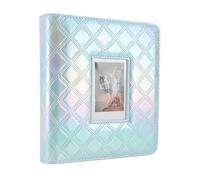 Tbest Photo Album 36 Pages PU Leather Cover PVC Lining 288 Pockets Picture for Cards Tickets Business Camera Photos 12 11 Vibrant Colors Trendy Personalized Look (Colorful Light Blue)