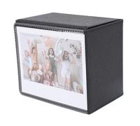 Tbest Photo Storage Box Wide Holder Instant Camera Picture Case Classic Stylish Organizer Display Cherished Memories For OneStep2 SX70 Now + Lab PU Leather PVC 3.5x4.25 Inches