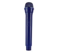 Tbest Plastic Fake Microphone Lightweight Prop for Singing Speaking Training Cosplay Photography (Dark Blue)