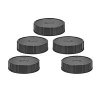 Tbest Plastic Lens Rear Cap Protective Cover Durable Lightweight for Contax Yasica CY Mount SLR Camera Accessories Black 5PCS