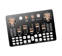 Tbest Podcast Production Studio Equipment Live Broadcast Sound Card for Computer & Phone - High Compatibility USB Mixer with One Touch Controls, Studio Grade Clear Sound for Streaming