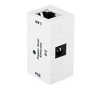 Tbest POE Injector Combiner Separator Universal RJ45 Connector AP Network Bridge for Cost-saving Electricity Transmission (White)
