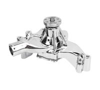 Tbest Polished High Flow Long Pump Chrome Aluminum Alloy Replacement for BBC 396 402 427 454 502 V8 Engines High Performance Cooling Solution