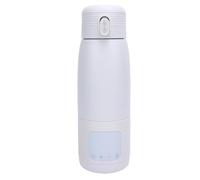Tbest Portable Bottle Warmer Again Rechargeable for Travel Agents Made of Stainless Steel Paragraph 37 ℃ -55 ℃ Temperature Control Battery Operated (500mL 6400mah)