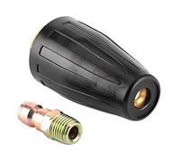 Tbest Pressure Washer Tips Turbo Nozzle Rotating Spray Tip Quick Connect 3600 PSI 1 4in BSP with Brass Stainless Steel Construction for Rust Removal Garage Floors Boat Cleaning (Aperture 3.0)