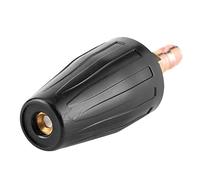 Tbest Pressure Washer Tips Turbo Nozzle Rotating Spray Tip Quick Connect 3600 PSI 1 4in BSP with Brass Stainless Steel Construction for Rust Removal Garage Floors Boat Cleaning (Aperture 3.5)