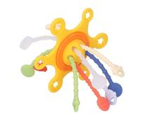 Tbest Pull String Toy Brain Development Interactive Fine Motor Skill Colorful Silicone Pull String Sensory Toy ToySilic Sensory Safe Made Provide Robust a